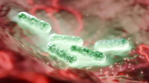 Bacterial Colony on Tissue — 8K Medical Illustration