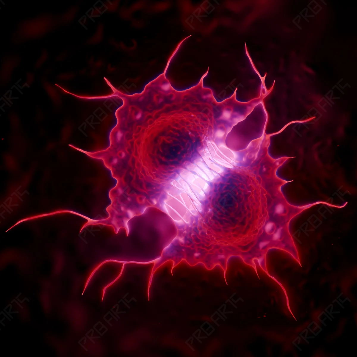 Melanoma Cells: 8K Scientifically Informed Illustration