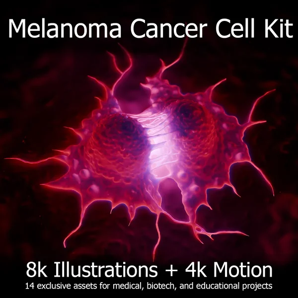 Melanoma Cancer Cell Kit — 8K Illustrations + 4K Motion (14 Assets)