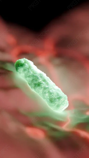 Single Bacterium (Vertical) — 4K Animation
