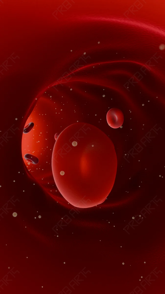 4K Macro Blood Flow Video: Human Cardiovascular System Visualization - Scientifically Informed Conceptualization