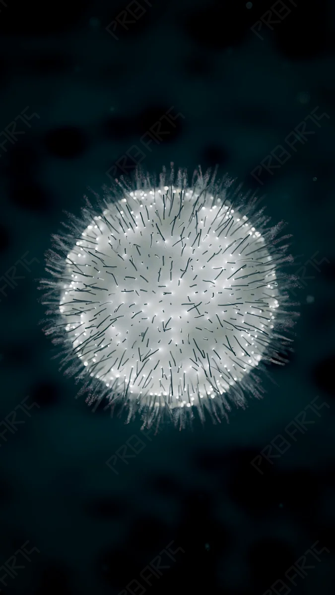 Floating T-Cell Surface (Close-Up) — 4K Medical Animation - Scientifically Informed Conceptualization