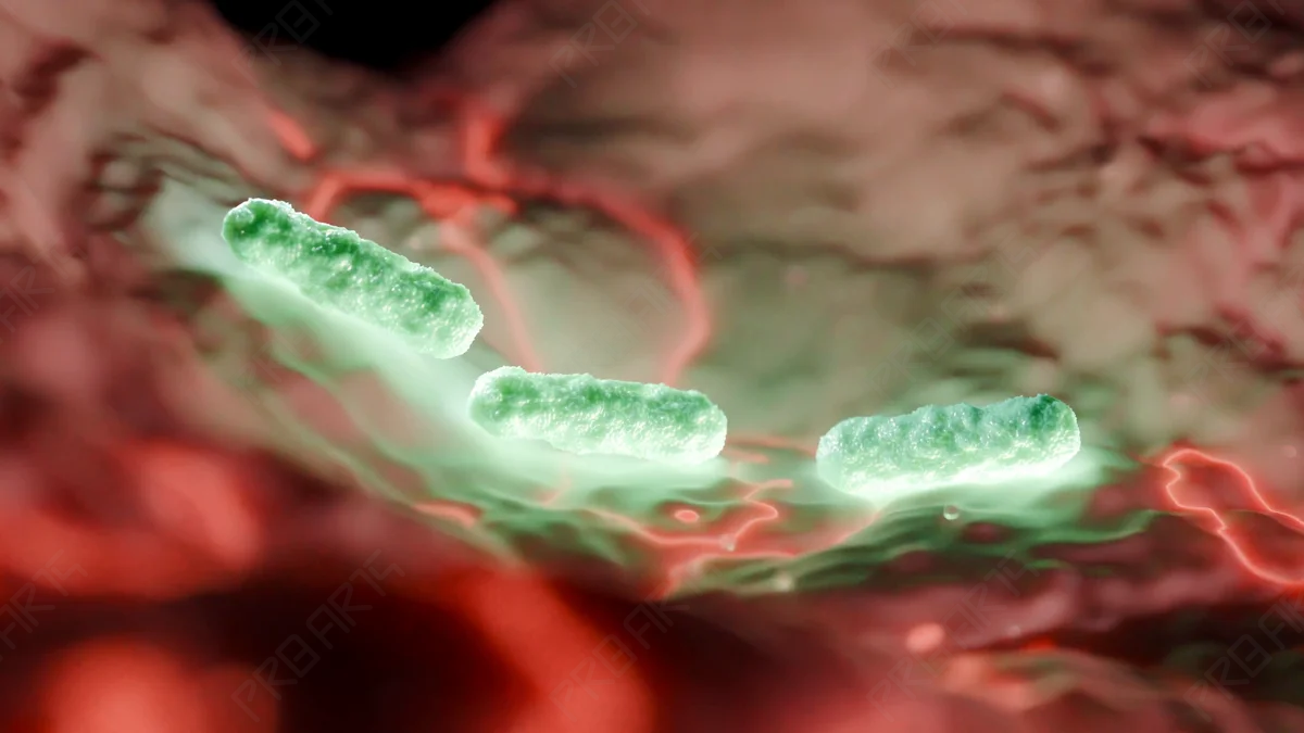 Trio of Bacteria in Motion — 4K Animation - Scientifically Informed Conceptualization