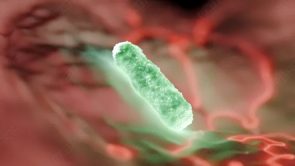 Close-Up of Bacterium — 4K Animation